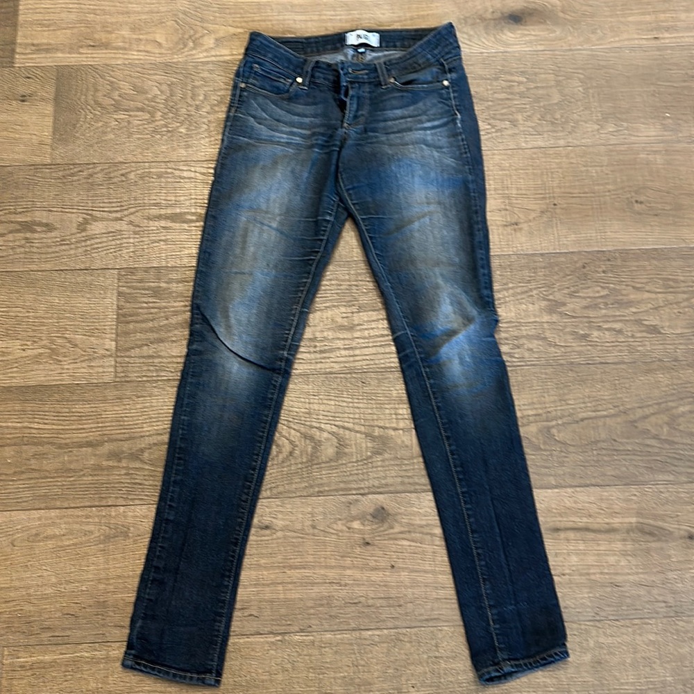 Paige denim skinny jeans medium wash size 24